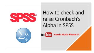 How to raise Cronbachs Alpha  SPSS reliability test  Awais Musla PharmD [upl. by Nugesulo]