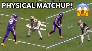 Justin Jefferson amp Adam Thielen vs Marshon Lattimore amp Janoris Jenkins 2020 WR vs CB [upl. by Dean]