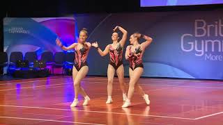 Bulmershe  GOLD  Snr FIG Trio  Aerobic British Champs 2019 [upl. by Inaniel]