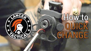 Lancer Tactical  How to quickly change your spring  Fox Airsoft [upl. by Athalla]