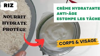 DIY Crème de riz Masque Purifiant pour le corps et le visage antiâge clarifiant [upl. by Amek962]