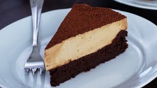 Flourless Chocolate Cake with Coffee Mousse Recipe [upl. by Baum]