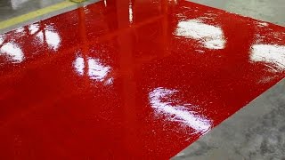 Paint a protective gloss floor coating  Rizistal [upl. by Arodoeht]