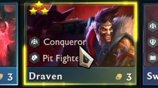 I played Conqueror and made 3 Star Draven He had Hypervelocity Anomaly and 2 Guinsoo equipped [upl. by Berget]