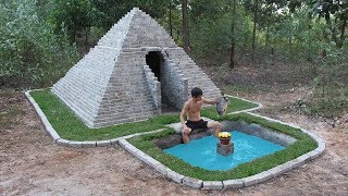 Build Pyramids And Fish Pool By Ancient Skill [upl. by Ellitnahc]