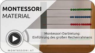 MontessoriDarbietung Einführung des großen Rechenrahmens MontessoriAusbildung [upl. by Durtschi]