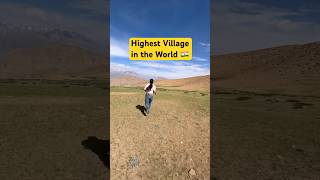 Highest Village in the World 🇮🇳 Spiti Valley spiti travel minivlog incredibleindia shortsfeed [upl. by Modeerf482]