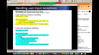 Python  exception handling [upl. by Akili]