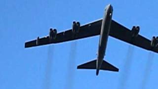 B52 flyover of 2010 Independence Bowl Air Force vs Georgia Tech [upl. by Bazluke]