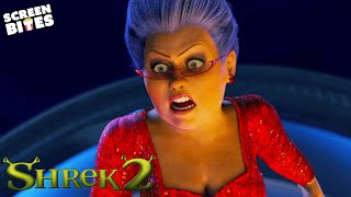 Shrek Fights The Fairy Godmother  Shrek 2 2004  Screen Bites [upl. by Flossi]