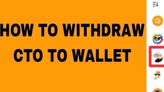 how to withdraw C T O to bitget wallet [upl. by Adela]