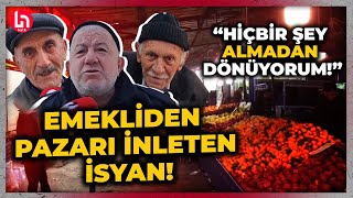 Sözün bittiği yer Emekliler pazardan böyle haykırdı quotHiçbir şey alamadım her şey çok pahalıquot [upl. by Nylidnarb]