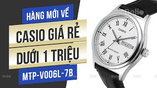 Đồng hồ Casio nam dây da dưới 1 triệu MTPV006L7BUDF hàng về số lượng lớn tại Bello [upl. by Nimajaneb428]