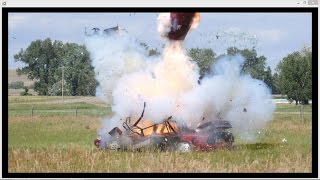 9 Brick Sparkler Bomb Demolishes Car [upl. by Raouf]