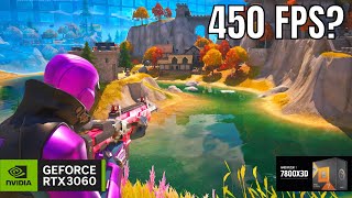 LETS SQUEEZE MAX FPS FROM RTX 3060 WITH RYZEN 7800X3D FORTNITE SEASON 4 [upl. by Milburn]