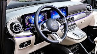 AllNew 2024 Mercedes Benz Vclass  Best Luxury Van Interior Color Options [upl. by Yhtrod]