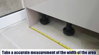 DIYHow to fit a plinth for kitchen units [upl. by Ybrek]