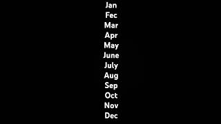 Choose your birthday month shortvideo youtubeshorts chooseyourbithdaymonth subscribe [upl. by Ulane519]