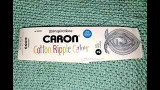 Caron Cotton Ripple Cake Yarn Review [upl. by Atinrehs]