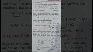 1 Wurtz Fittig Reaction 2Haloform Reaction 3 FriedelCraft Alkylation or Acylation chemistry [upl. by Trinity]