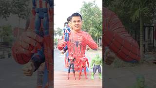 Team Colorman Spiderman Vs Doll Squid Game Chooốe Toys nonoshortvideo [upl. by Aletse782]