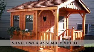 Sunflower Playhouse 6x9 Assembly Video [upl. by Larcher]