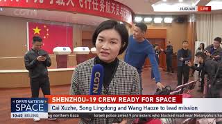 China prepares to launch Shenzhou19 spacecraft [upl. by Tarton465]