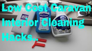 Low Cost Caravan Interior Cleaning Hacks [upl. by Tarrance988]