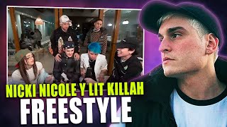 INCREÍBLE FREESTYLE DE NICKI NICOLE JUNTO A LIT KILLAH LUCK RA KHEA Y BHAVI 🔥 KHAN REACCIONA [upl. by Elnora966]