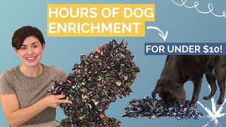 Under 10 DIY Snuffle Mat for Dogs Affordable Canine Enrichment [upl. by Nnylakcaj]