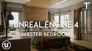 Unreal Engine 4  ArchViz  Master Bedroom  Ray Tracing [upl. by Notaes]