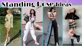 20 Standing Pose Ideas for girls  Aesthetic pose ideas [upl. by Atinek728]