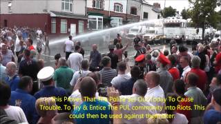 Ardoyne 2013 Protestants Attacked By Police With Watercannon [upl. by Di]