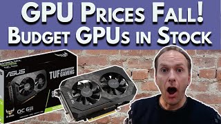 Budget GPUs IN STOCK GPU Prices FALL July GPU Market Update [upl. by Ruhtracam]