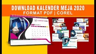 Design kalender meja 2020 download gratis [upl. by Ramad]