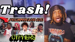 2RARE MUST BE STOPPED  2023 XXL Freshman Cypher Luh Tyler SleazyWorld Go etc REACTION [upl. by Crespo]