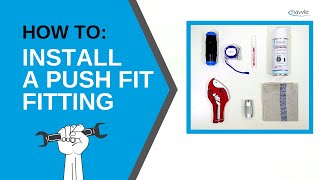 HOW TO USE A PUSH FIT FITTING Hawle ISO [upl. by Gnemgnok898]