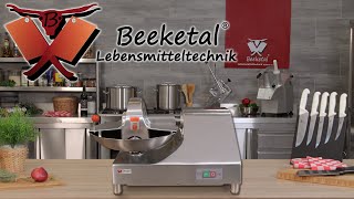 Beeketal Tischkutter Kutter Fleischereiausstattung Mischer Menger Fleischkutter BFK9 [upl. by Gwenora]