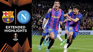 Barcelona vs Napoli Extended Highlights  UEL  Round of 16  Leg 1  CBS Sports Golazo  Europe [upl. by Munford]