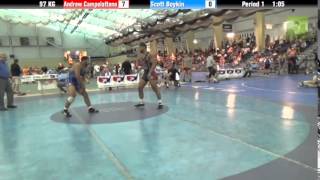 Mens Freestyle 97 KG Andrew Campolattano vs Scott Boykin [upl. by Acemaj]