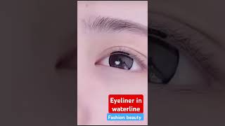 eyeliner for beginners waterlineeyelinereyeliner tutorial ytshort [upl. by Adamina784]