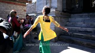 Hijras or Eunuchs dancing at Jubbal Palace [upl. by Kirrad]