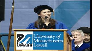 Jessica Huizenga  Student Speaker UMass Lowell Graduate Commencement 2012 [upl. by Nimzzaj]