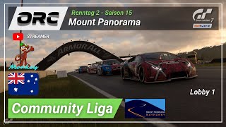 GT7  ORC  CommunityLiga Lobby 1  Renntag 2  Mount Panorama  AUS  GR3  BoP [upl. by Enyawd]