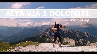 ALTA VIA 1 DOLOMITES ⁞ Italy ⁞ 115 km ⁞ Solo amp Silent Hiking [upl. by Naomi]