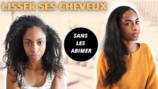 COMMENT LISSER SES CHEVEUX CREPUS SANS LES ABIMER  Je lisse mes cheveux crépus avec vous 😍 [upl. by Airotnahs]