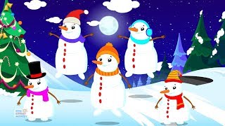 Five Little Snowman Christmas Carol  Christmas Nursery Rhymes  Xmas Rhyme For Babies [upl. by Cockburn498]