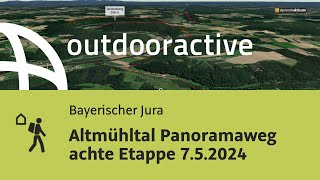 Altmühltal Panoramaweg achte Etappe 752024 [upl. by Ettigdirb]