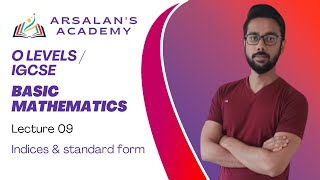 Indices amp standard form Lecture 09 Basic Mathematics O levels GCEIGCSE [upl. by Aita]