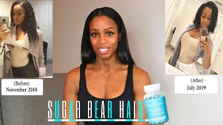 Sugar Bear Hair ReviewUpdate Hair Growth Vlog Do Sugar Bear Hair Gummies Vitamins Really Work [upl. by Towny]